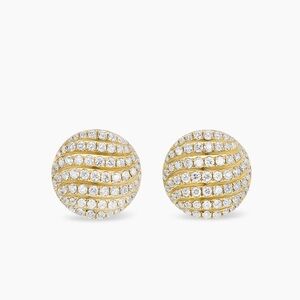 David Yurman Gold and Silver Wave Earrings
